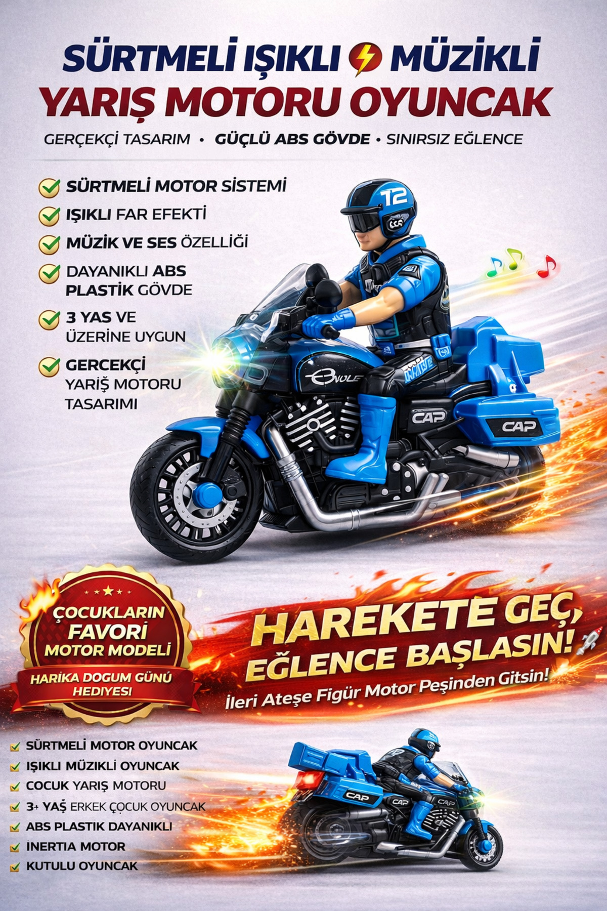 Sürtmeli Yarış Motoru