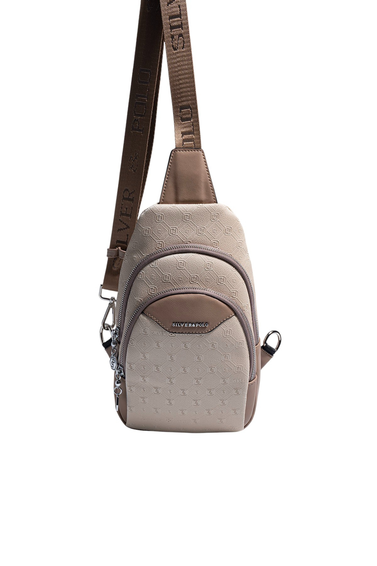 Silver Polo Bej - Latte Fashion Kadın Vücut Çantası SP959