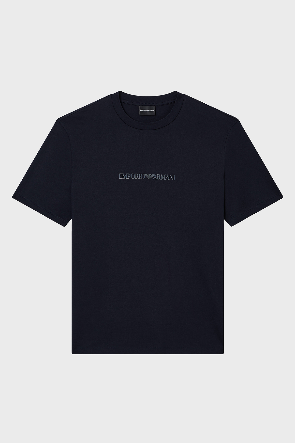 Emporio Armani Logolu % 100 Pamuk Regular Fit Bisiklet Yaka T