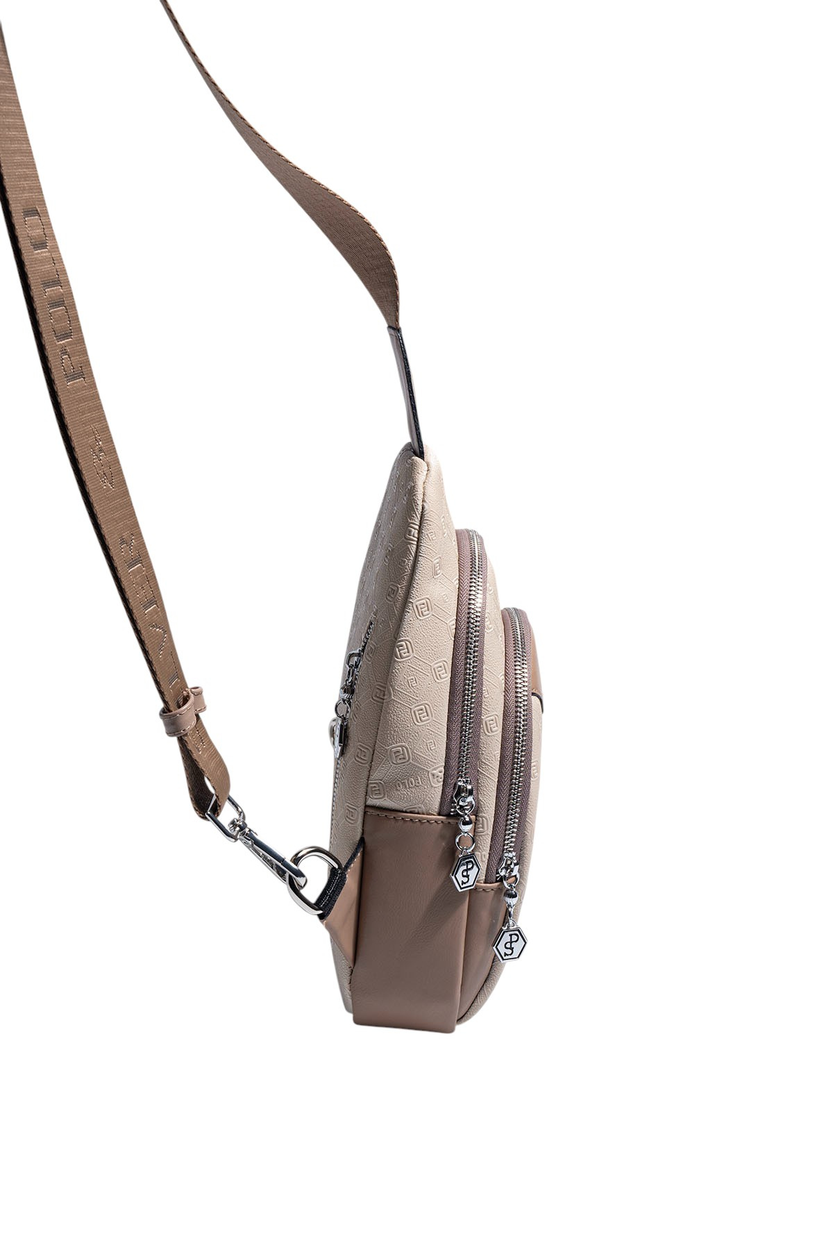 Silver Polo Bej - Latte Fashion Kadın Vücut Çantası SP959 görsel 3