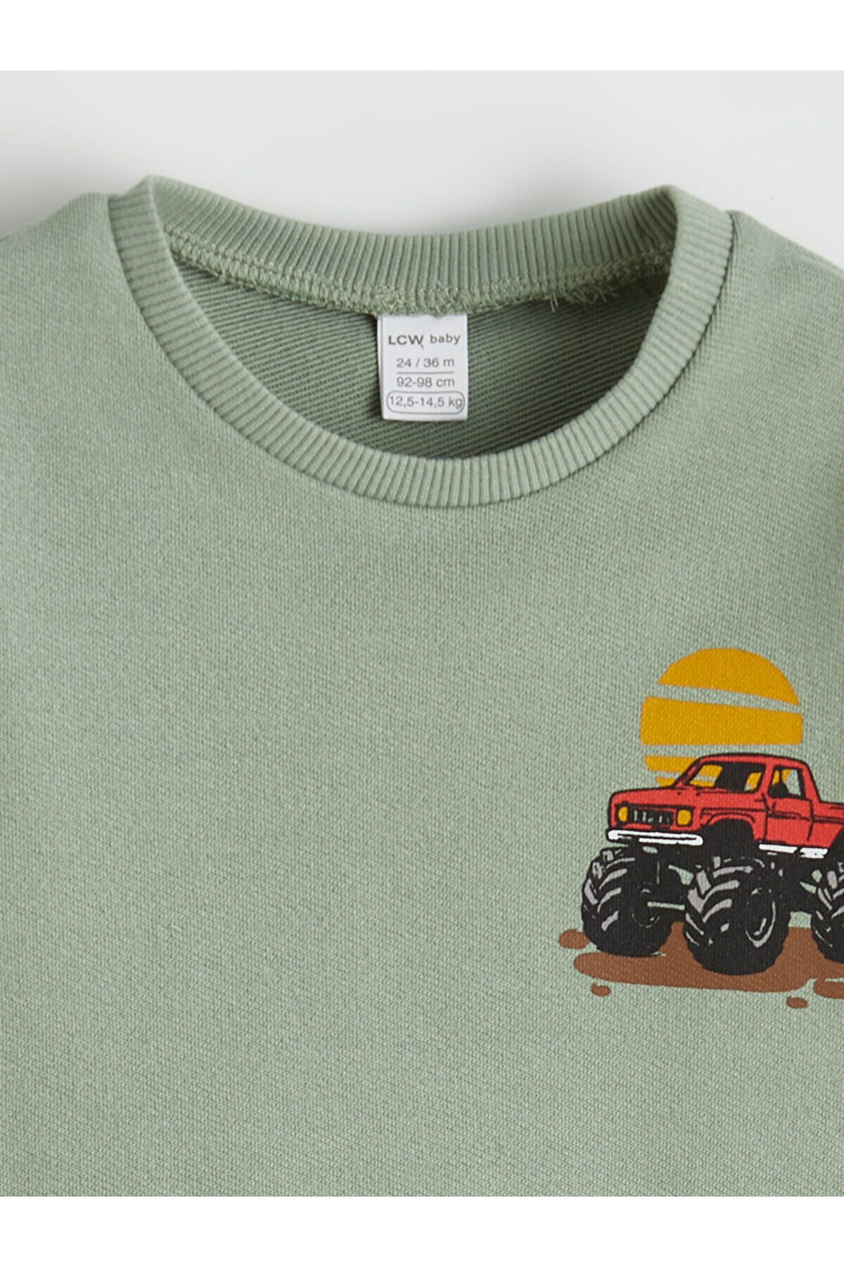 LC Waikiki Elsiva Collection Yeşil Baskılı Erkek Bebek Eşofman Takım fotoğrafı 4 (önizleme)