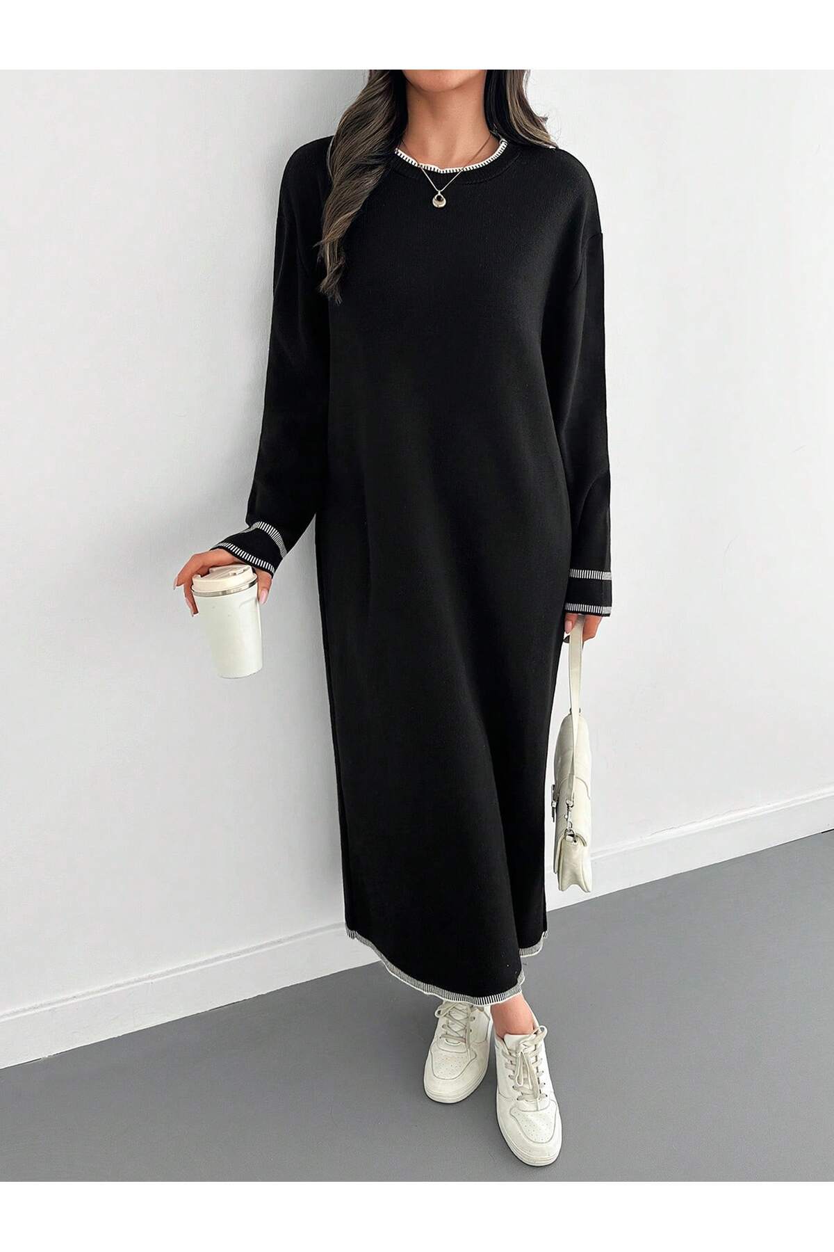 Rossida  Triko elbise - Görsel 4