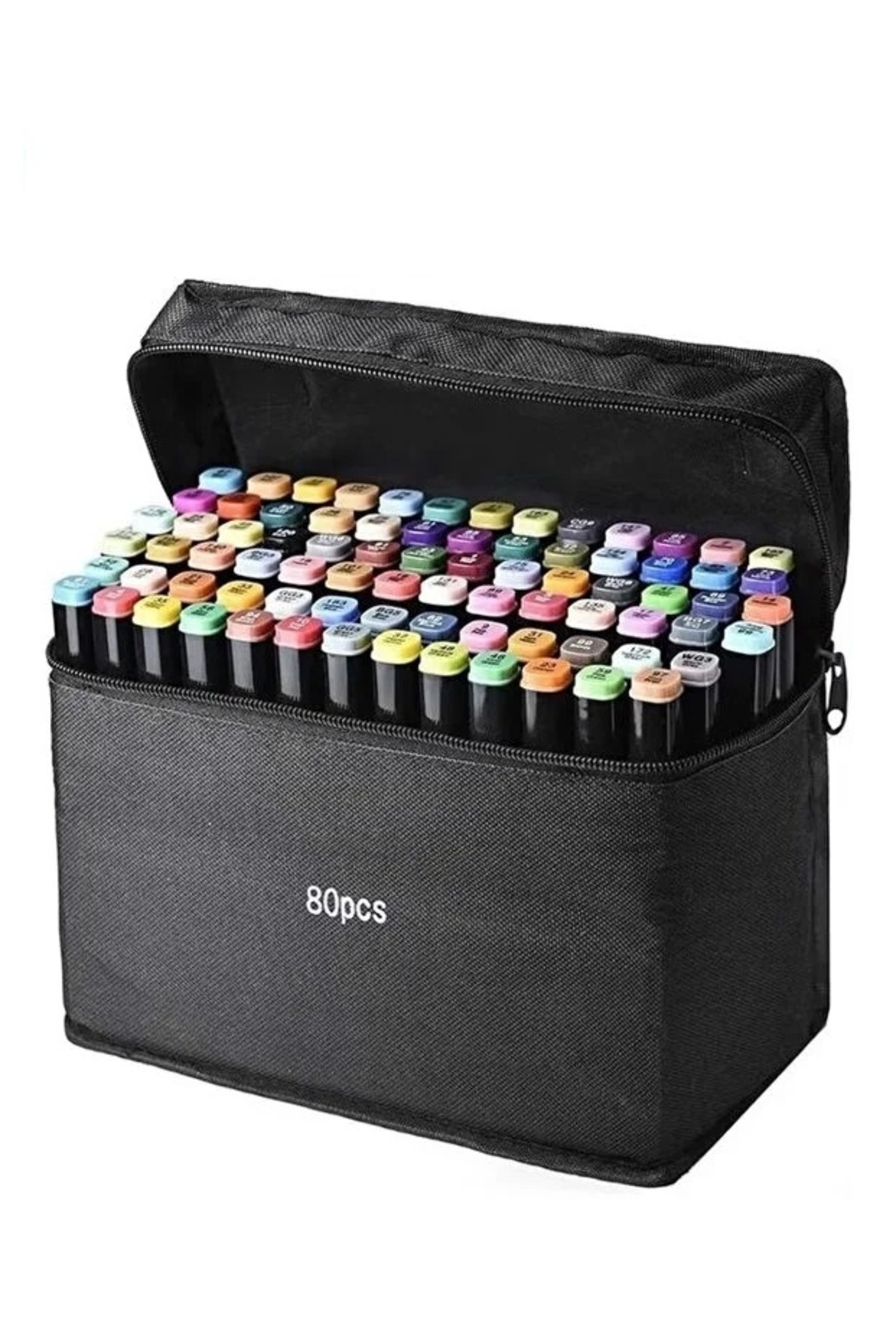 80 Colors Markers Dual Tip Art Markers for Kids & Artist with Carry Case, no12345098,