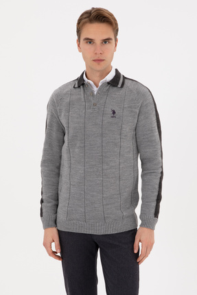 U.S. Polo Assn. Erkek Gri Kazak 50315043-VR024