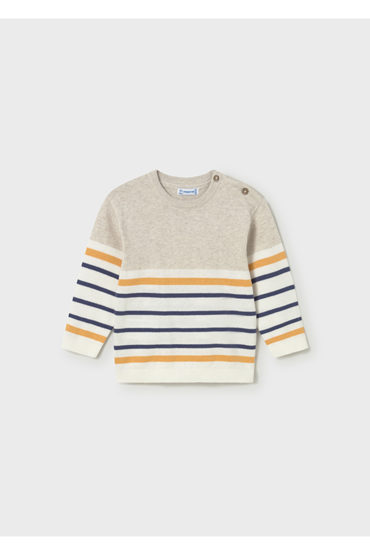 Mayoral Erkek Bebek Çizgili Kazak Krem 1309 fotoğrafı 3 (önizleme)