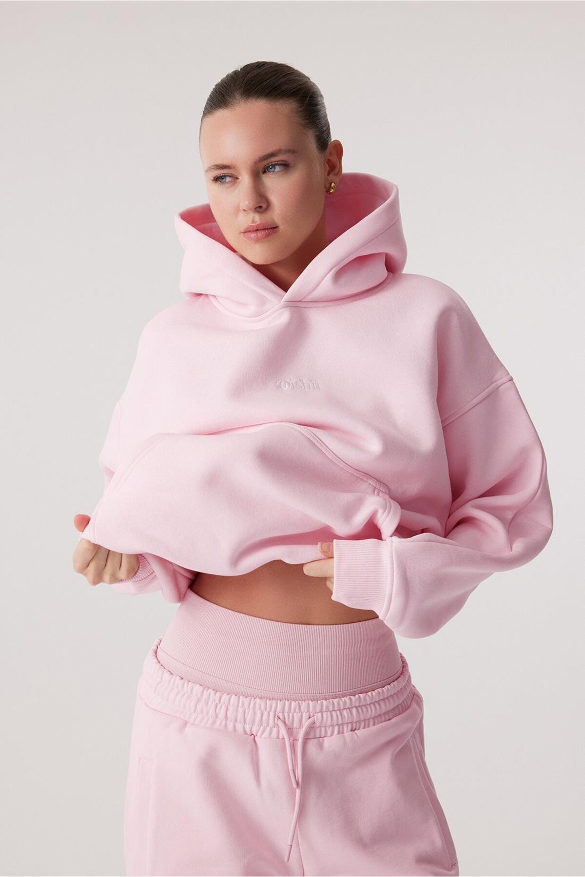 Oishii Rei Loungewear Hoodie Dusty Pink görsel 2