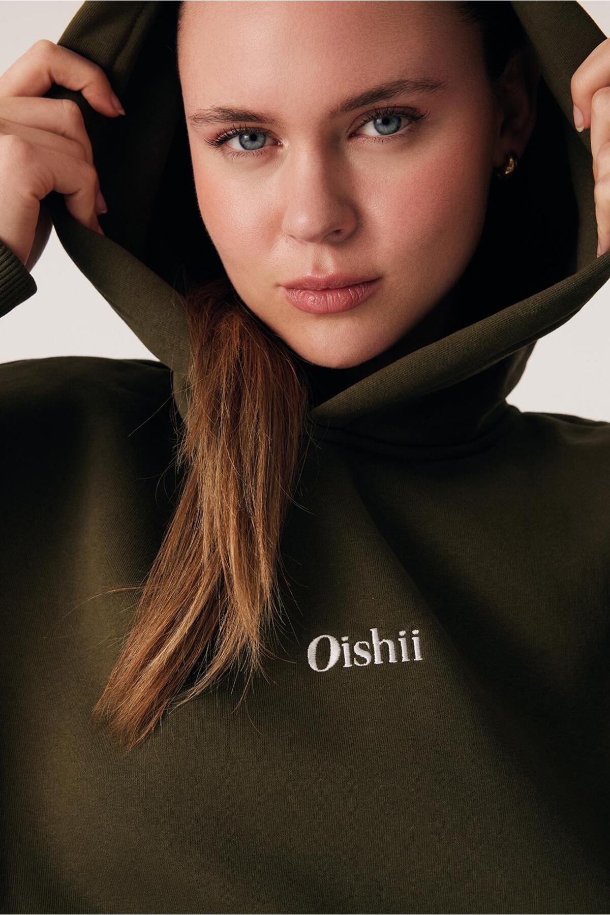 Oishii Rei Loungewear Hoodie Deep Olive görsel 4