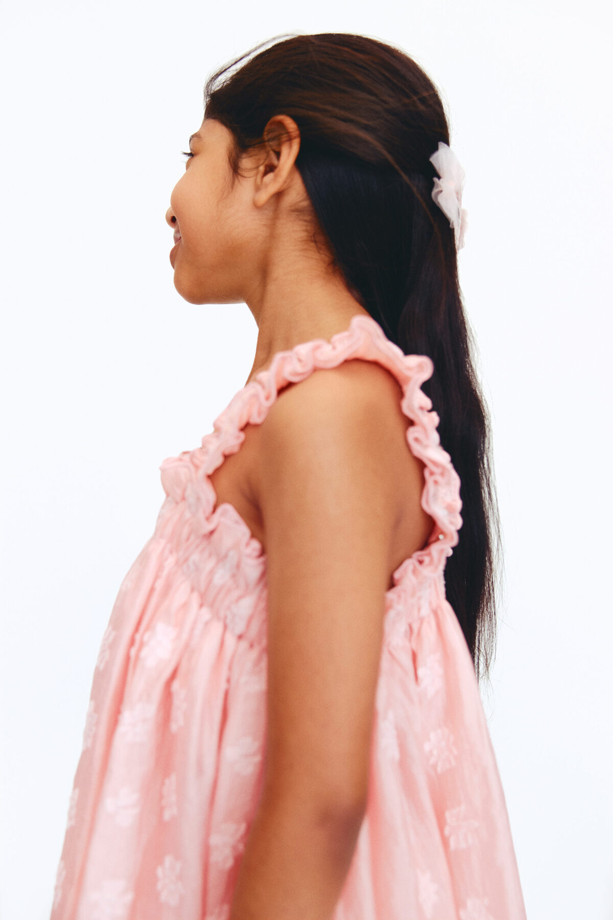 H&M Fırfırlı ve Jakarlı Elbise fotoğrafı 5 (önizleme)