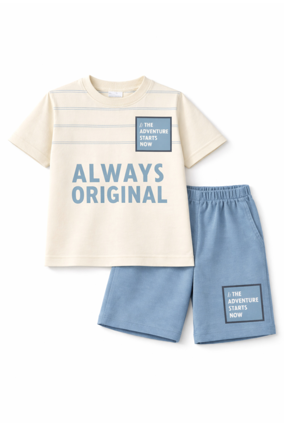 Melodikids Boy's Summer Top and Bottom Set