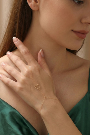 GençTaş Kuyumculuk 14 Ayar Altın Dorika Kalp Kadın Şahmeran