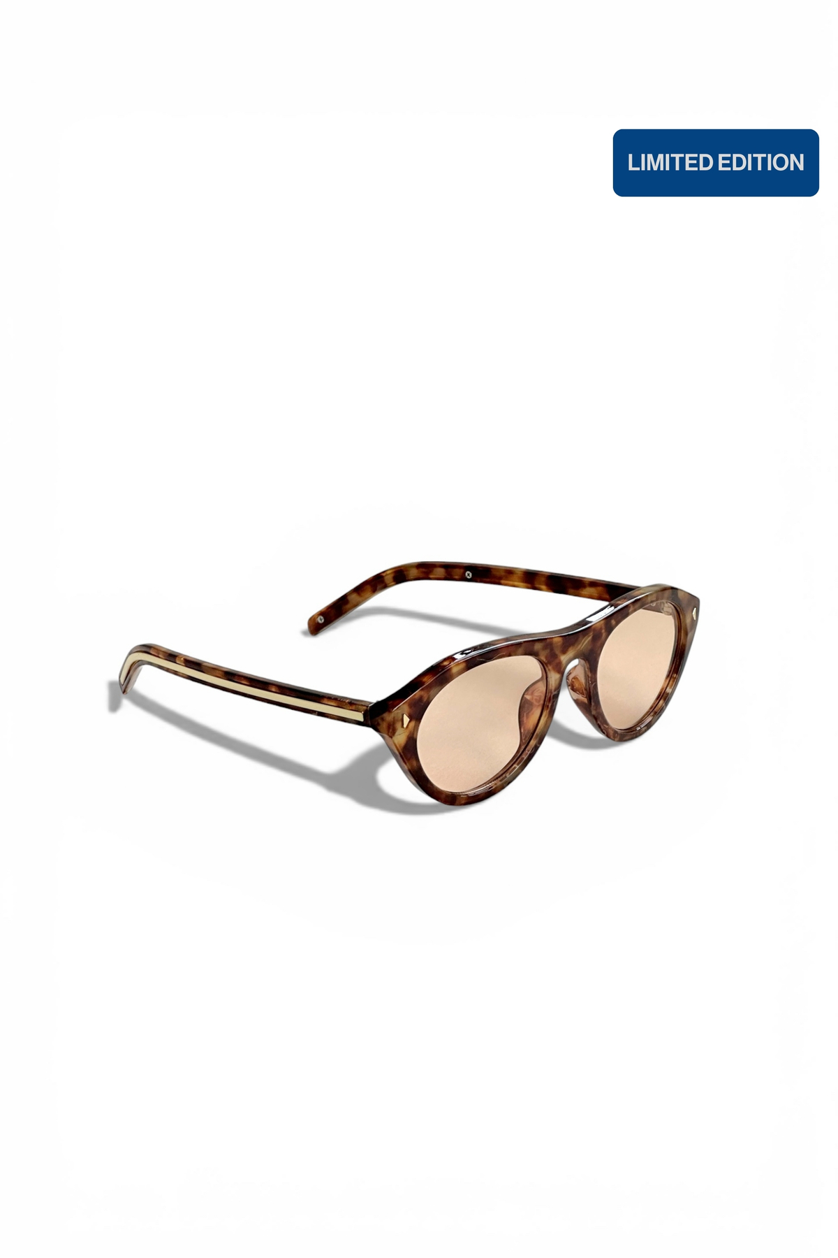 Lavera Select Frame Women's Sunglasses Leopard Pattern Cat-Eye Beige Glass | UV400 Limited Edition