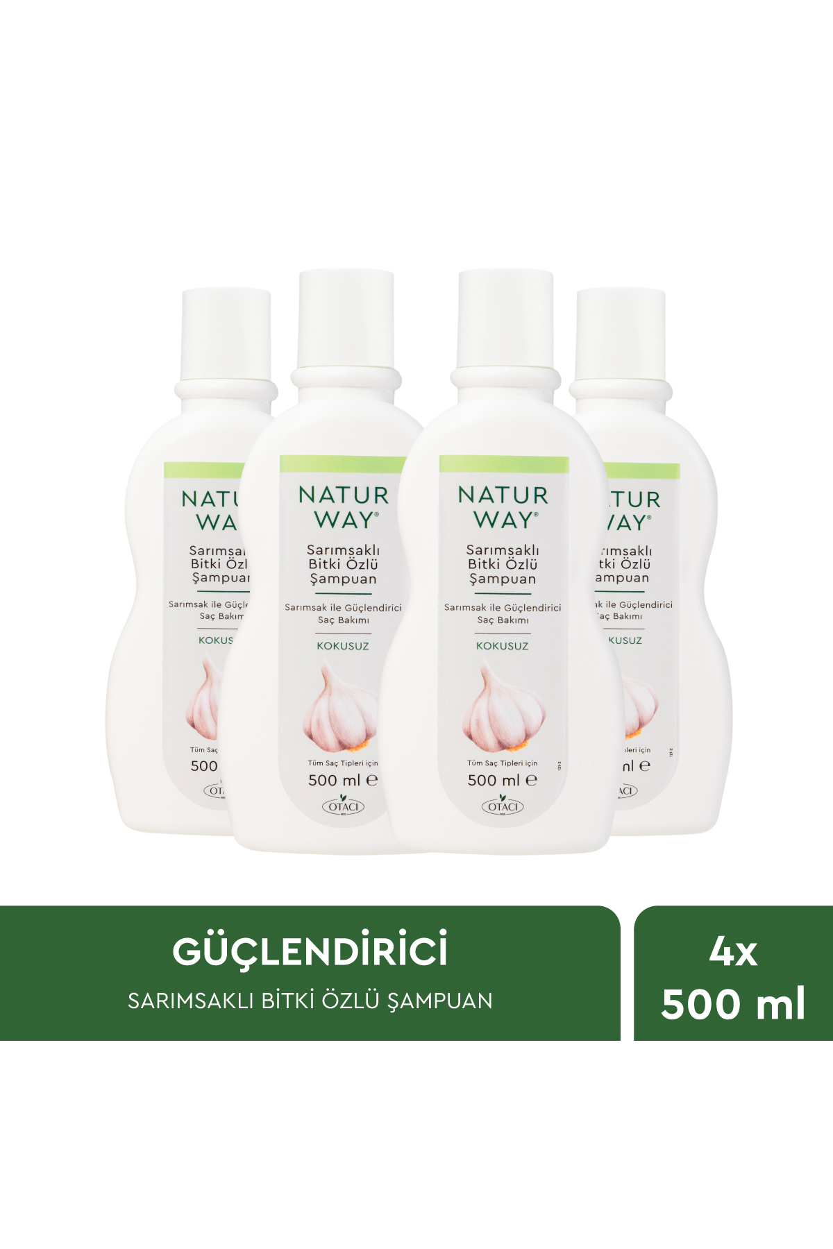 Napat Wattanaページ Otacı Naturway Sarımsaklı Şampuan 500 ML Dörtlü Paket - Fiyatı