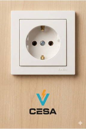 cesaa elektirik EXEN KAREL beyaz topraklı priz çerçevesiz satılmaktadır sıva ...