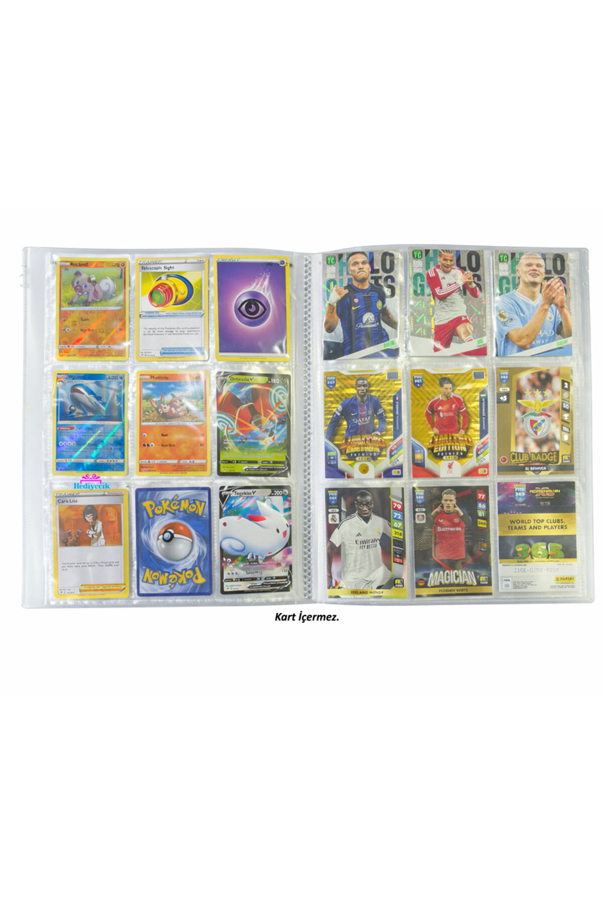 hediyecik Panini 540 Kartlık Koleksiyon Albümü – Şeffaf Kart Dosyası –Koleksiyon Oyun Kartı Albümü fotoğrafı 2 (önizleme)