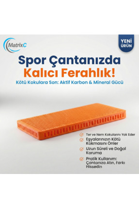 MatrixC Spor Çantası Koku - Rutubet Emici Kutu ve 3 adet kartuş