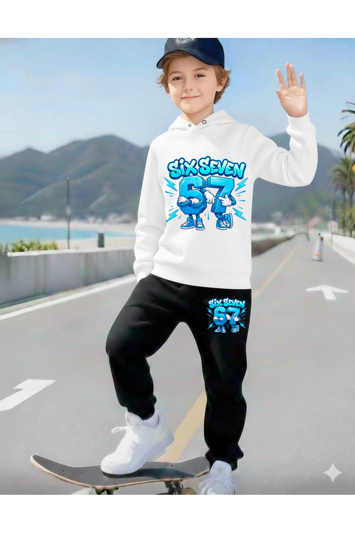 SIX LOVER BOYS' PRINTED TRACKSUIT SET, 67 DESIGNS