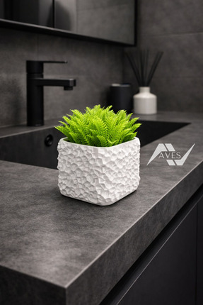 Aves Tasarım Aves Terra Dokulu Dekoratif Saksı Yapay Çiçek – Modern Tasarım