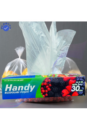 Handy PLASTTY 90 ADETBUZDOLABI POŞETİ ORTA BOY 3'LÜ PAKET 90 ADET