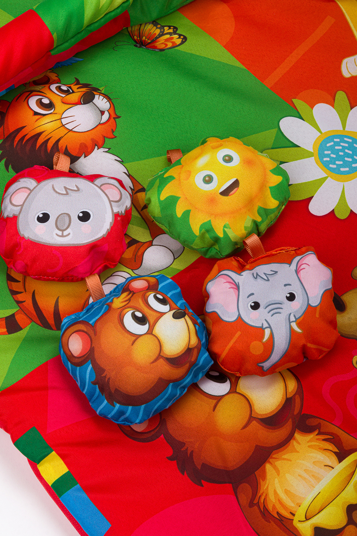 Lui Baby Bebek Neşeli Hayvanlar Oyuncaklı Oyun Halısı Minderi Hediyelik 75x75 Cm fotoğrafı 5 (önizleme)