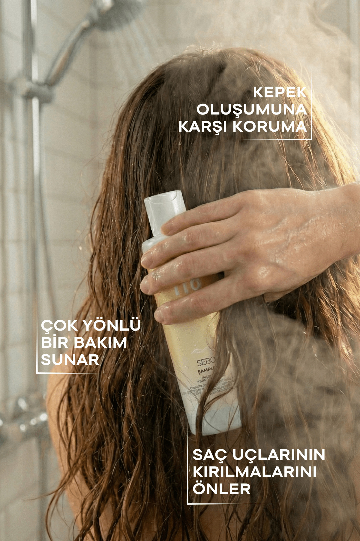 Şampuan Kepek Karşıtı Nemlendirici 250 ml Thermal Sebo Hassas Saç Derisi Bakımı — 8684576003355 — تصویر 2 از 6