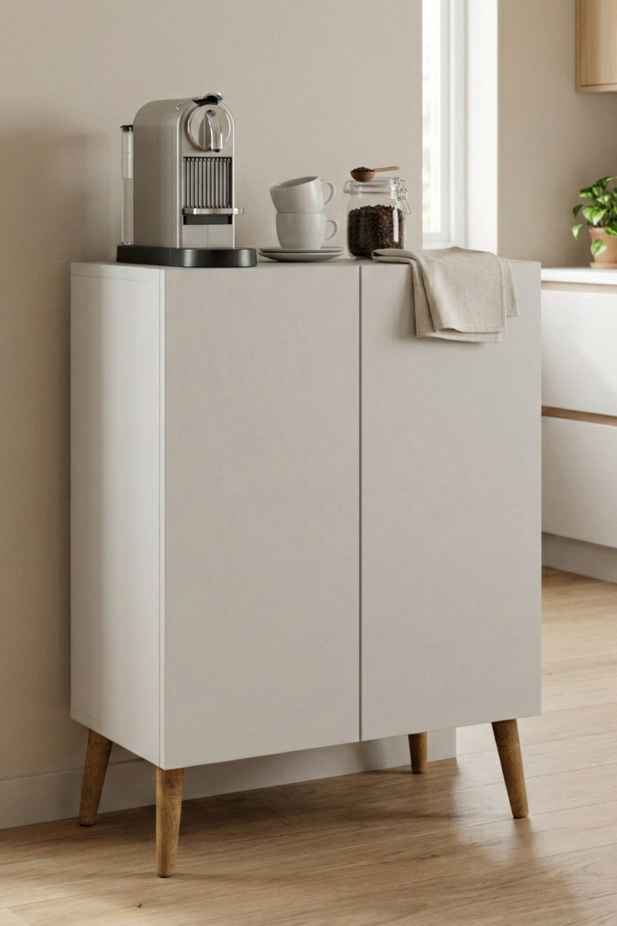 Saga Multipurpose Kitchen Cabinet Coffee Corner