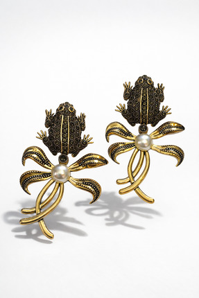 SOFIAS ZOO Parisa Kurbağa Çift kullanımlı küpe