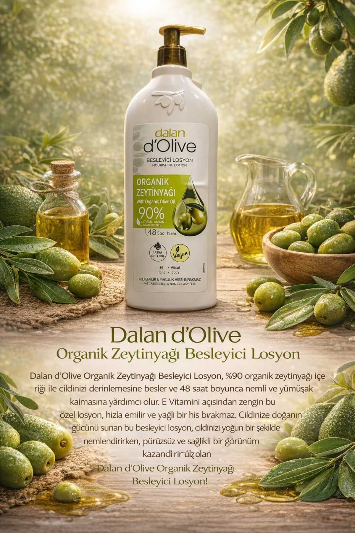 Dalan D'olive Besleyici Losyon Organik Zeytinyağı 400 ml - Fiyatı