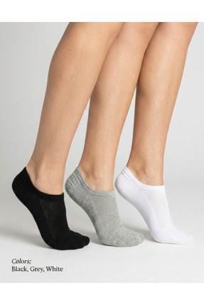 Bolero Socks 3 Çift Premium Dikişsiz Görünmez Bambu Çorap
