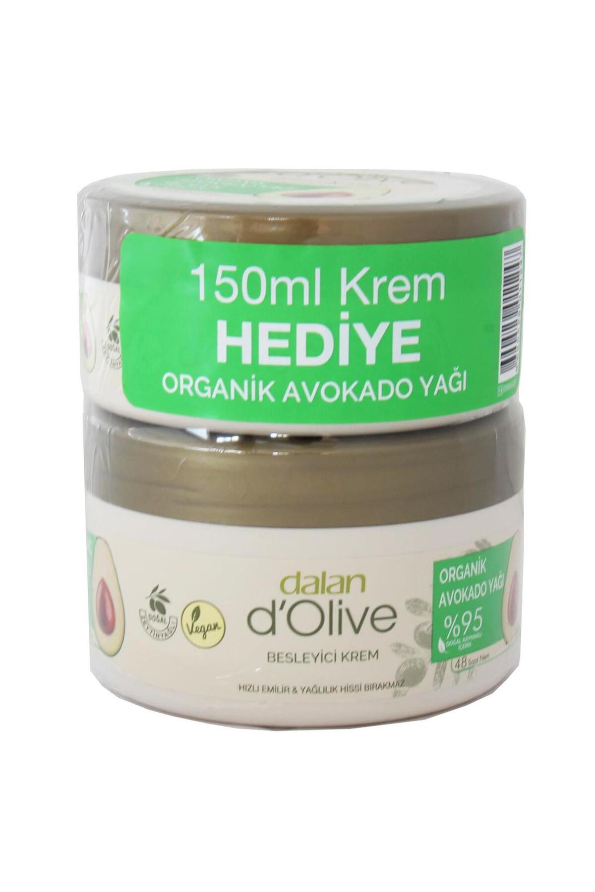 Dalan D'Olive Besleyici Organik Avokado Yağlı Kremi 250 ml + 150 ml Hediye — dln8690529011247