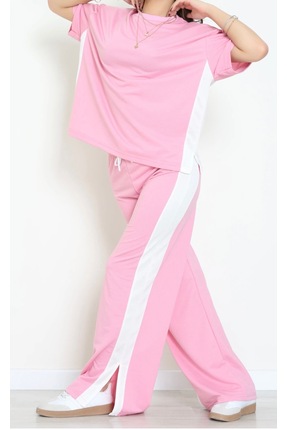 DuRu LiNe 🖤🤍 Yan Şeritli Rahat Kesim Kadın Eşofman Takımı