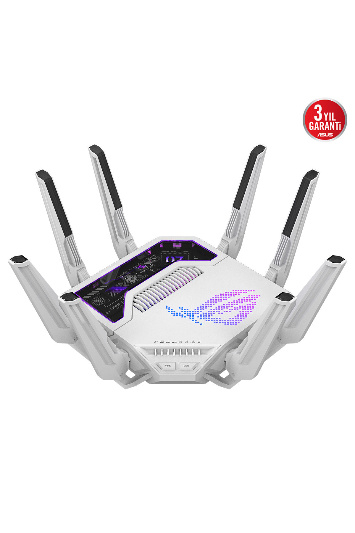ASUS ROG RAPTURE GT-BE19000AI WiFi 7 ROUTER BEYAZ - Fiyatı, Yorumları