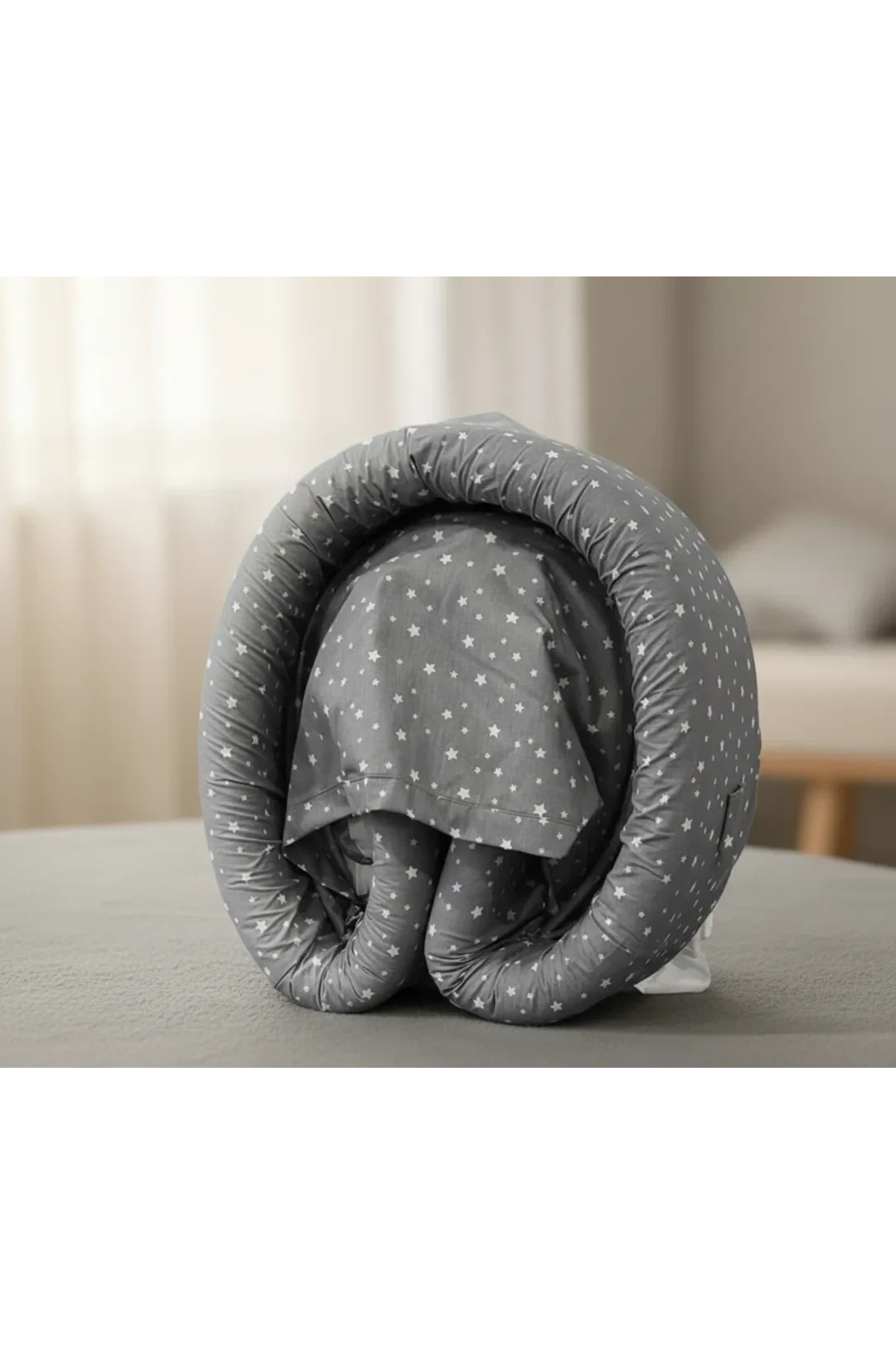 Epilons Taşınabilir Portatif Bebek Yatağı,sırt Çantasına Dönüşebilen Portatif Bebek Beşiği (gri) fotoğrafı 7 (önizleme)