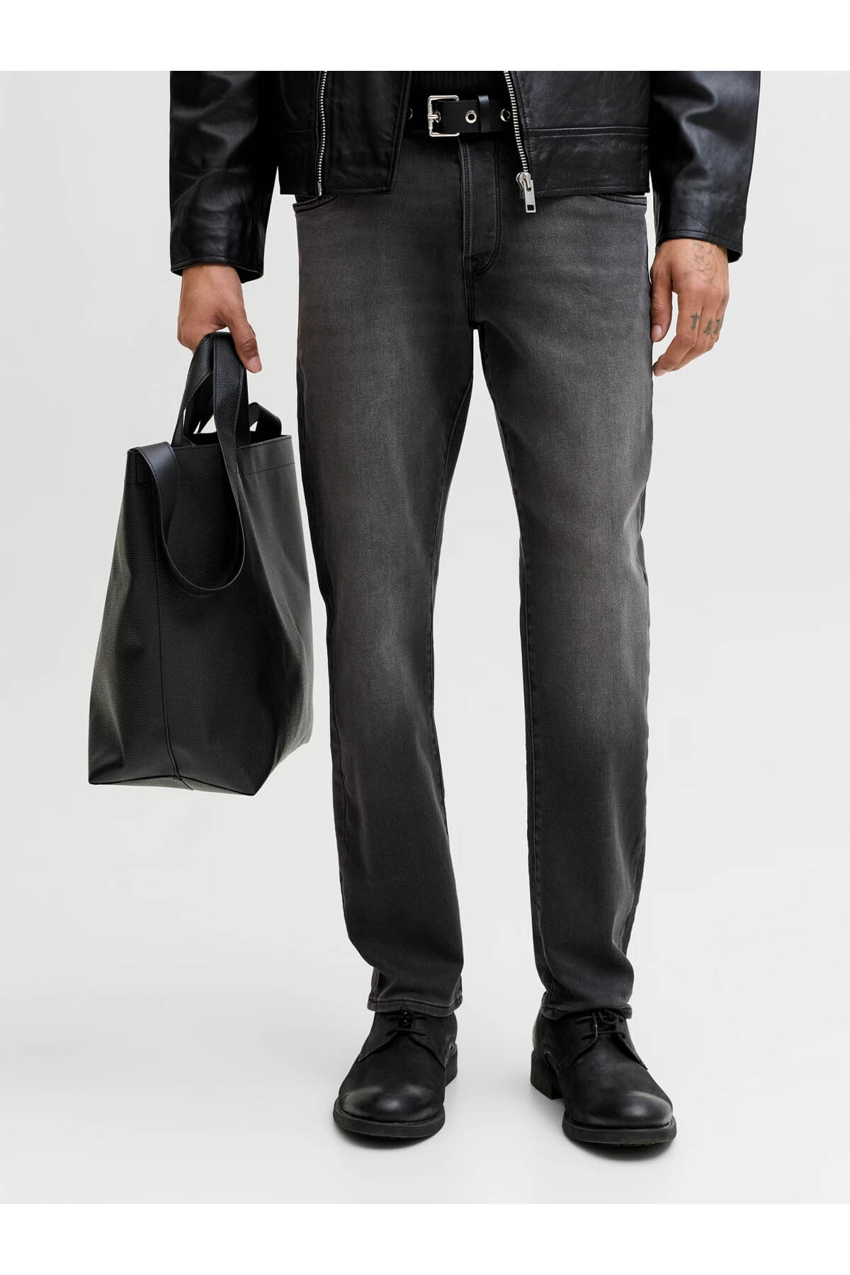 Jack & Jones Jjımıke Fox I.K Sq 426 Noos Black Men's Jean Pants