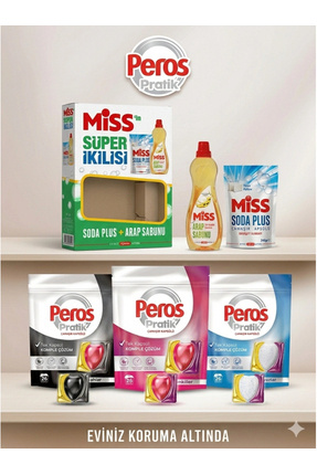 ÇAYLAR AVM Soda Plus + Arap Sabunu & Pratik 26’lı Çamaşır Kapsülü Temizlik Se...