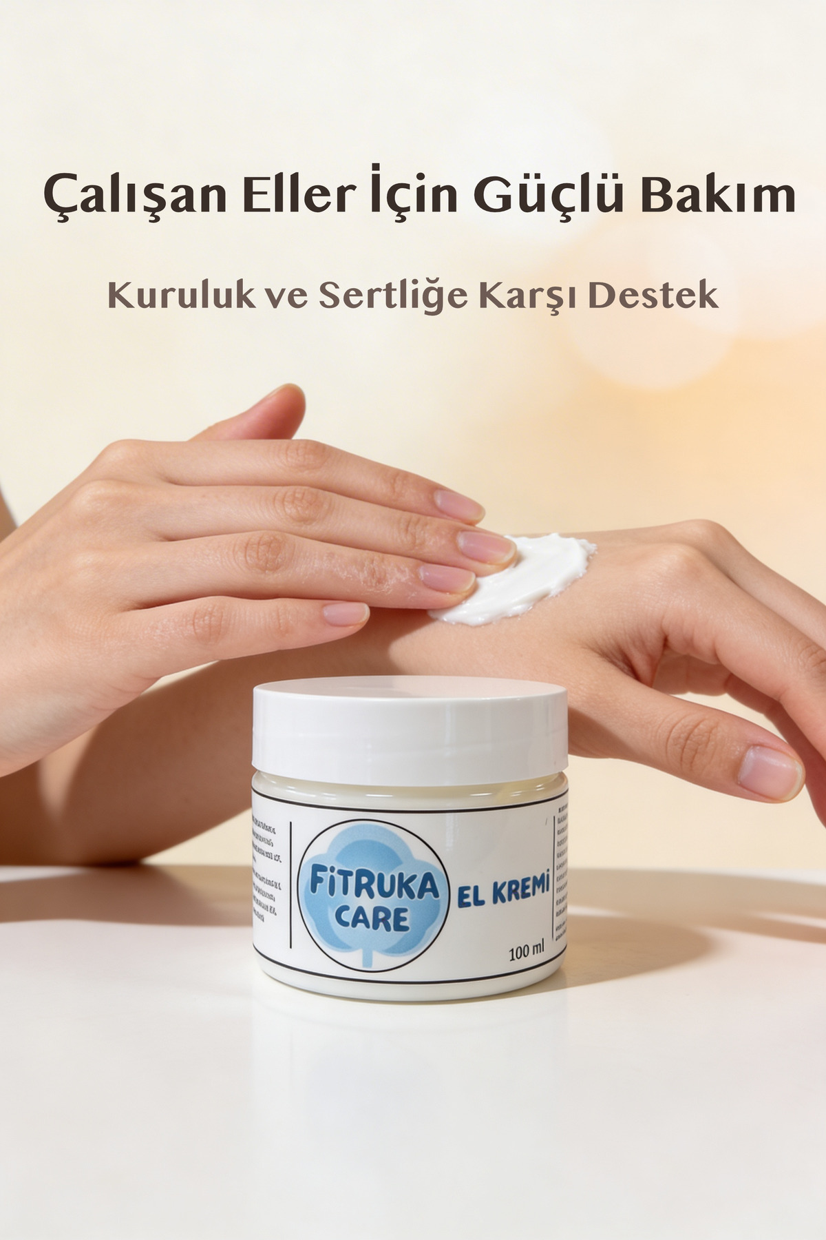 Onarıcı El Kremi 100 ml – Üre & Panthenol İçeren Yoğun Nem Bakımı — CARE-0053 — تصویر 2 از 7