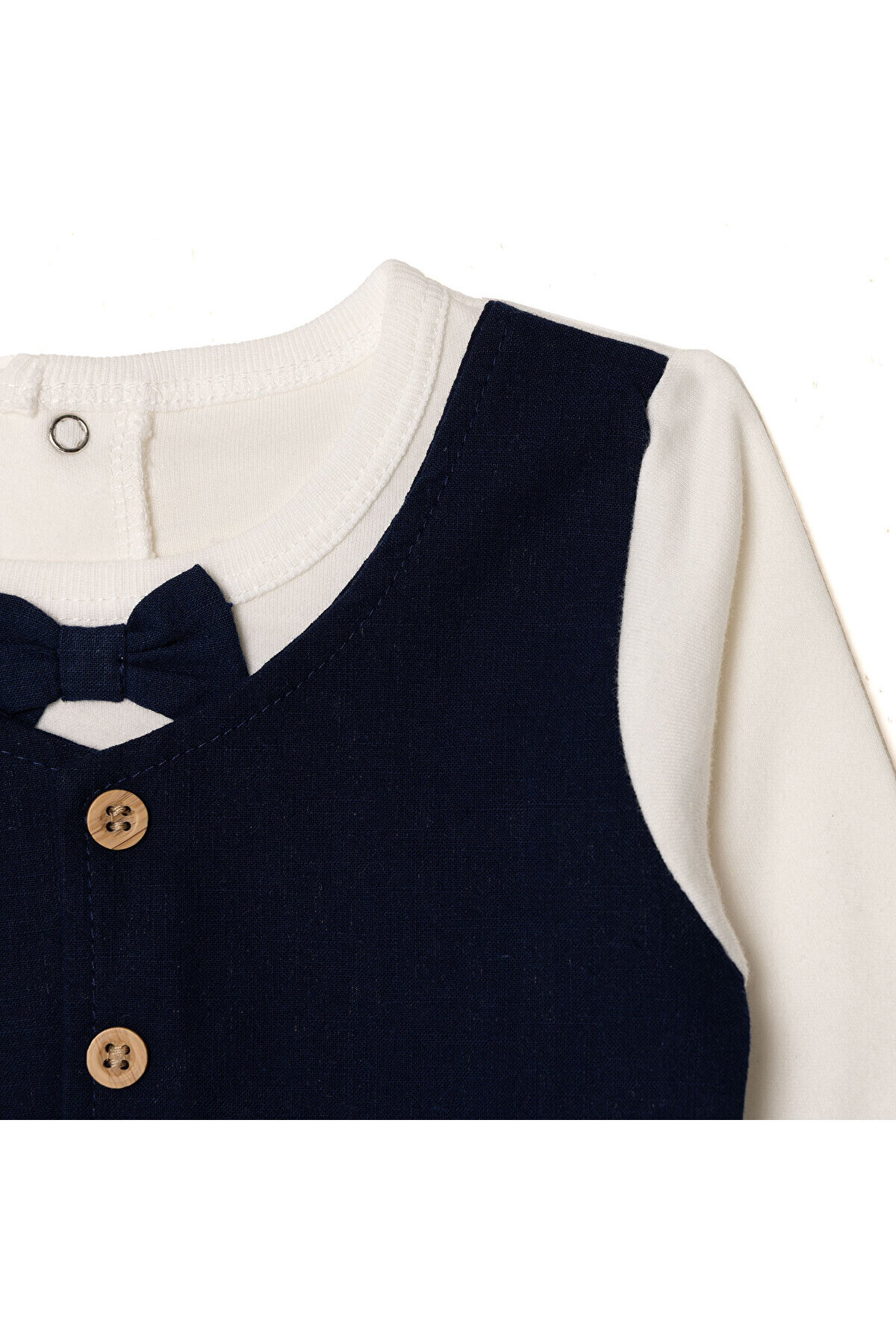 ebebek Hello Baby HelloBaby Erkek Bebek Mevlüt Kıyafeti Düğmeli Gömlek Yaka Uzun Kol Patikli fotoğrafı 3 (önizleme)