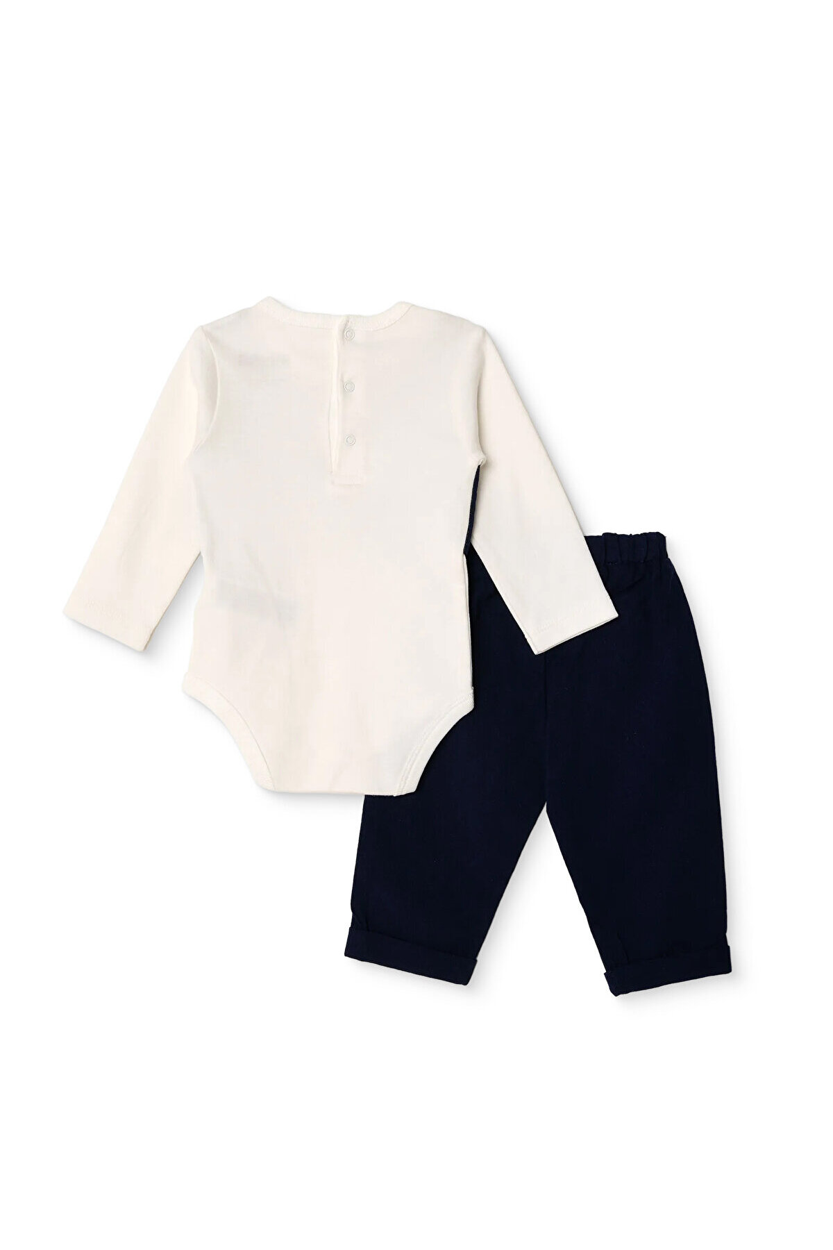 ebebek Hello Baby HelloBaby Erkek Bebek Mevlüt Kıyafeti Düğmeli Gömlek Yaka Uzun Kol Patikli fotoğrafı 2 (önizleme)