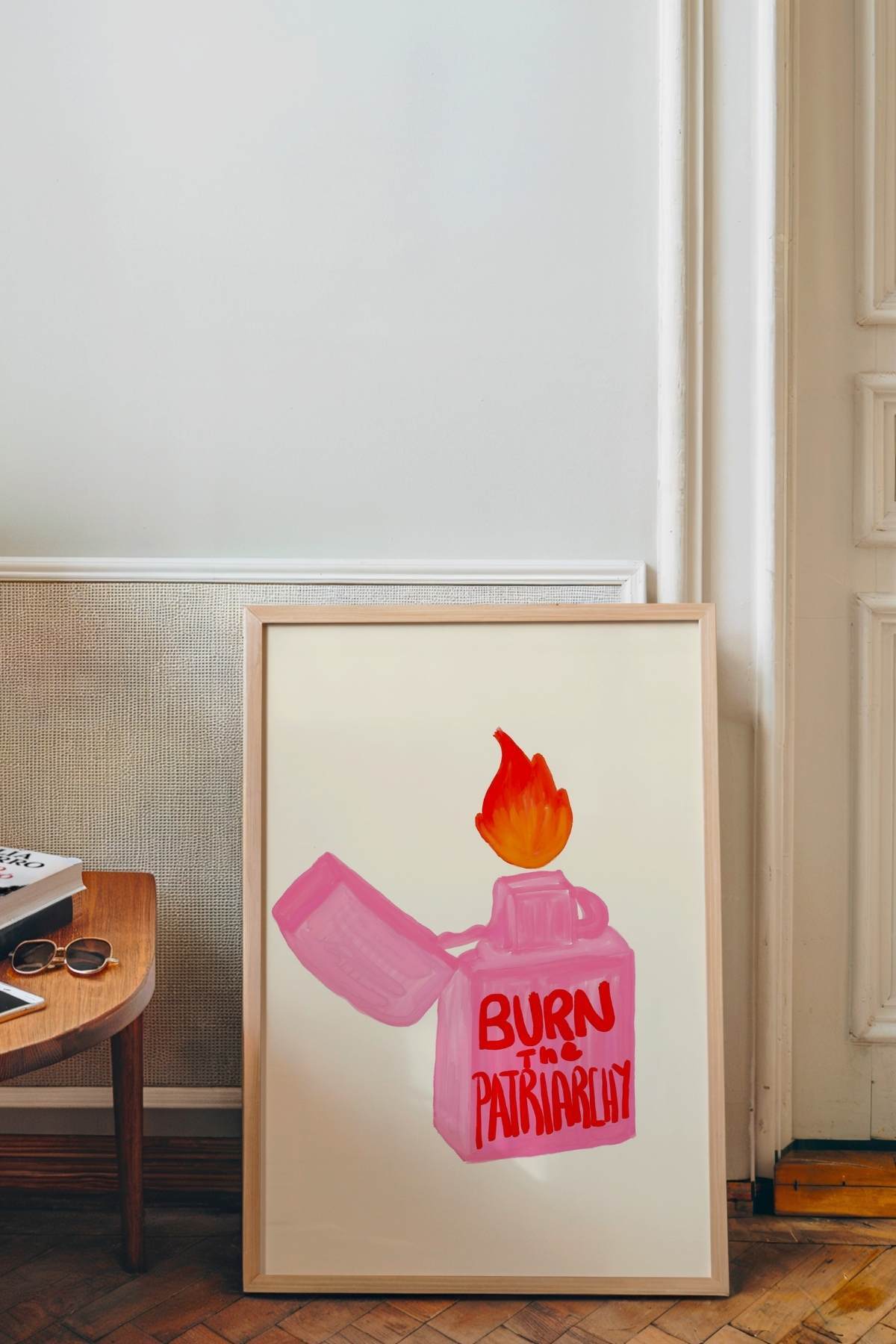 3’lü Feminist Yazılı Tablo Poster Seti Kadın Figürlü Çerçevesiz