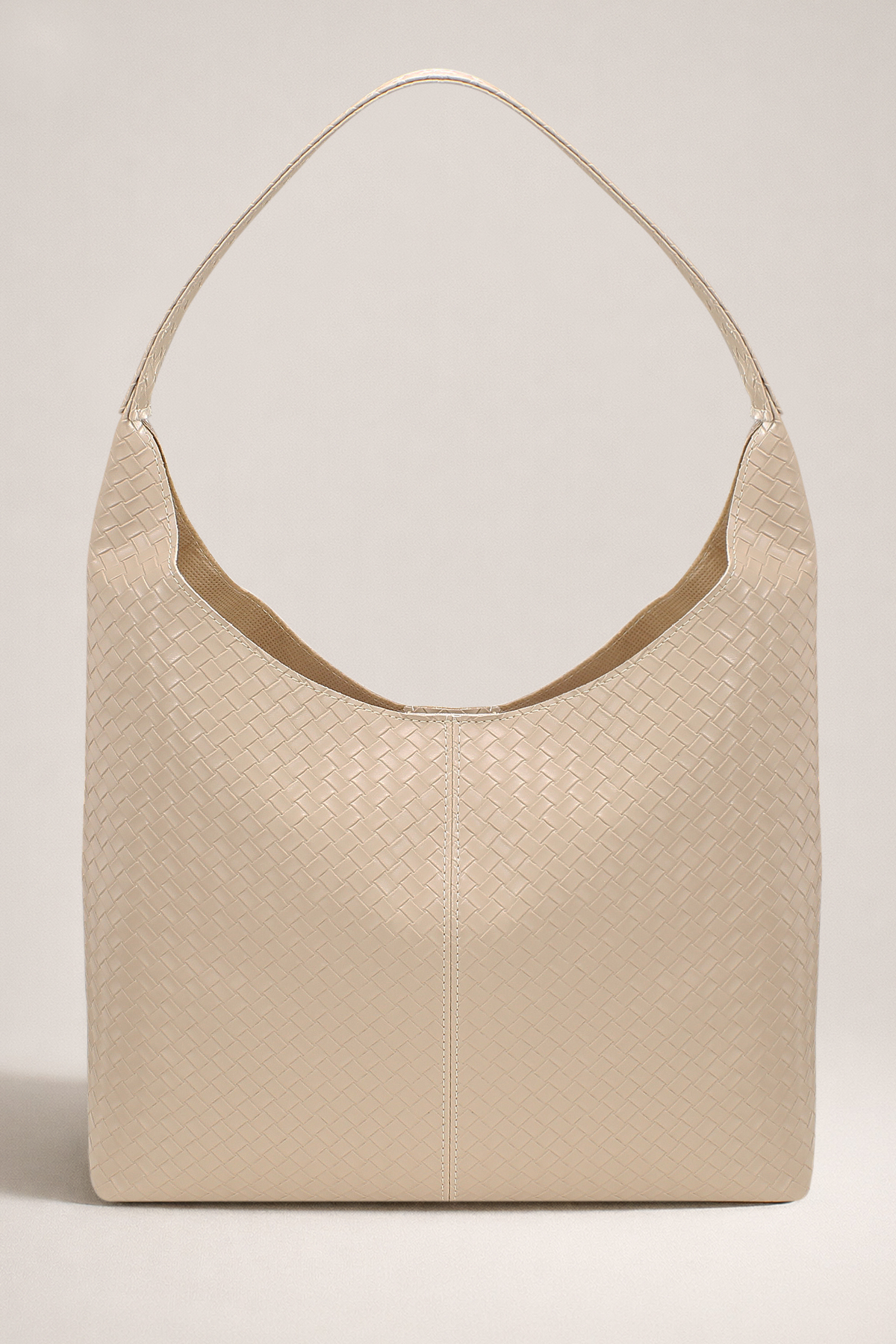 Braided Cream Shopper Vintage Bag 284