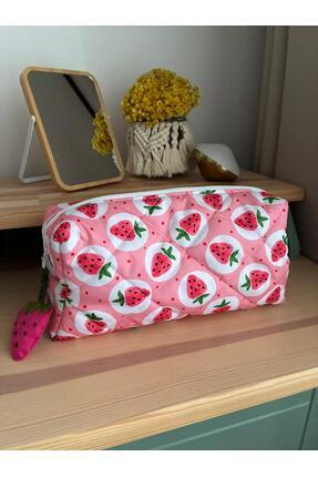 Atölye Mimi El Yapımı Kapitone Makyaj ve Seyehat Çantası