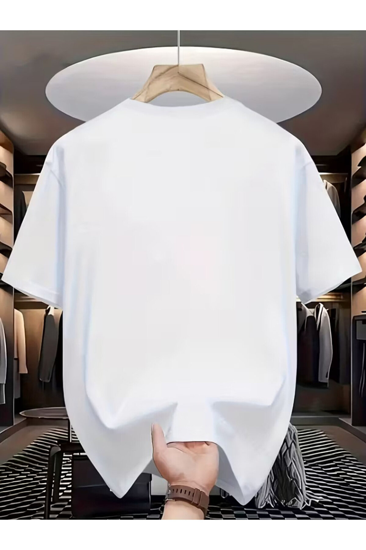 one button Unisex Forgive Baskılı Grafiti Tasarım Basic Bisiklet Yaka Oversize Tişört görsel 2