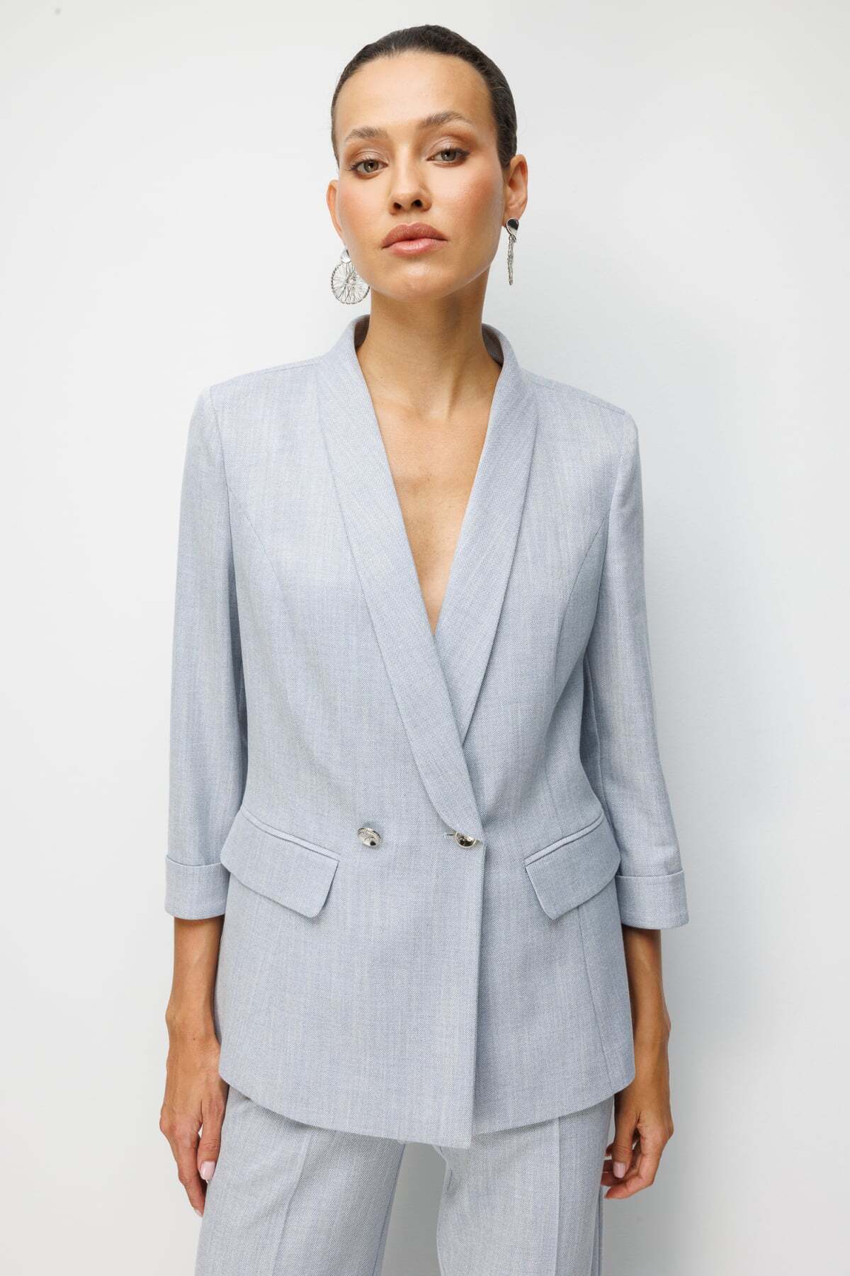 Double Sleeve Cover Pocket Jacket