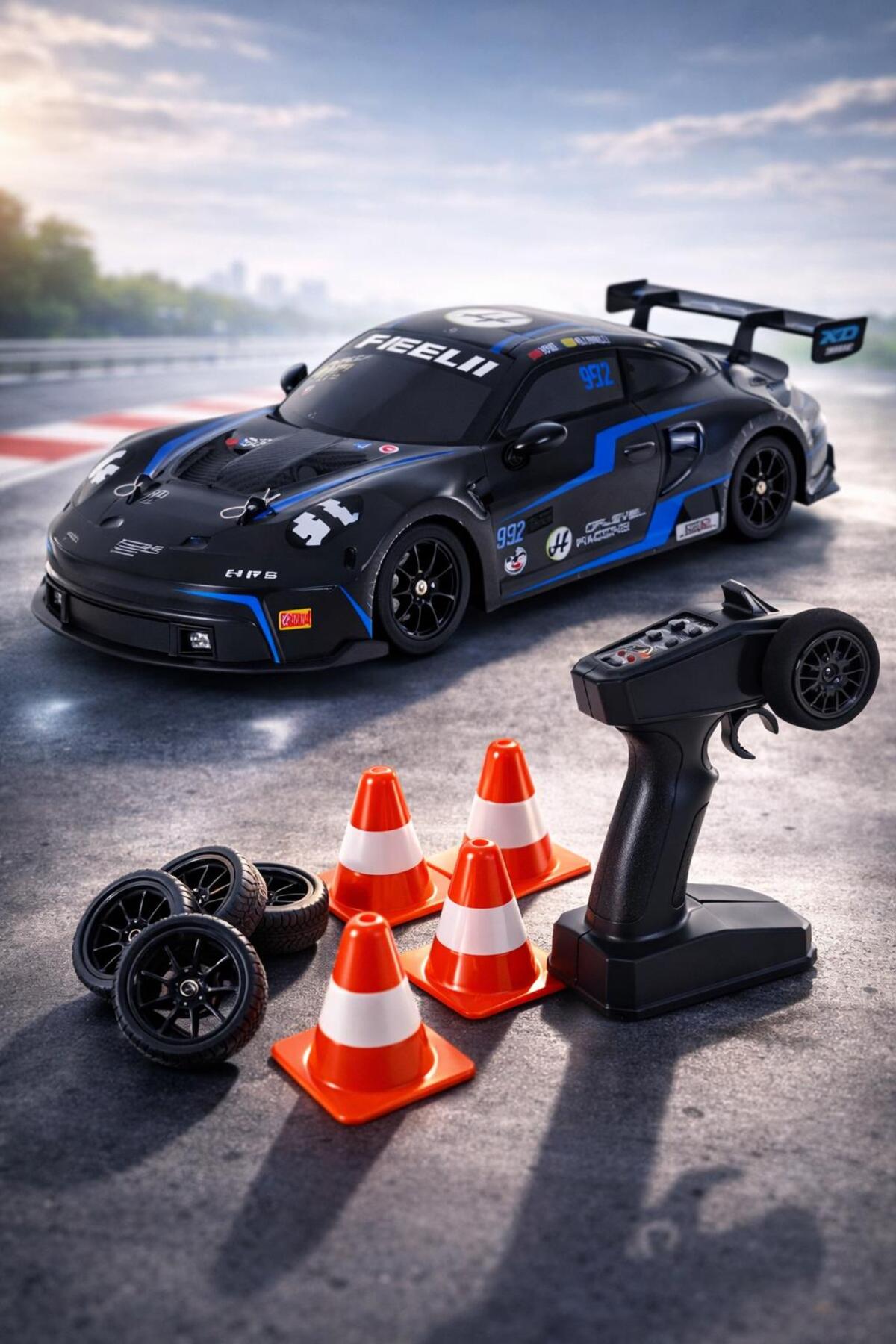 【★セール★】トランスフォーメーション HAK İŞ OYUNCAK Uzaktan Kumandalı Şarjlı Porsche 911 4x4 Drift (2B