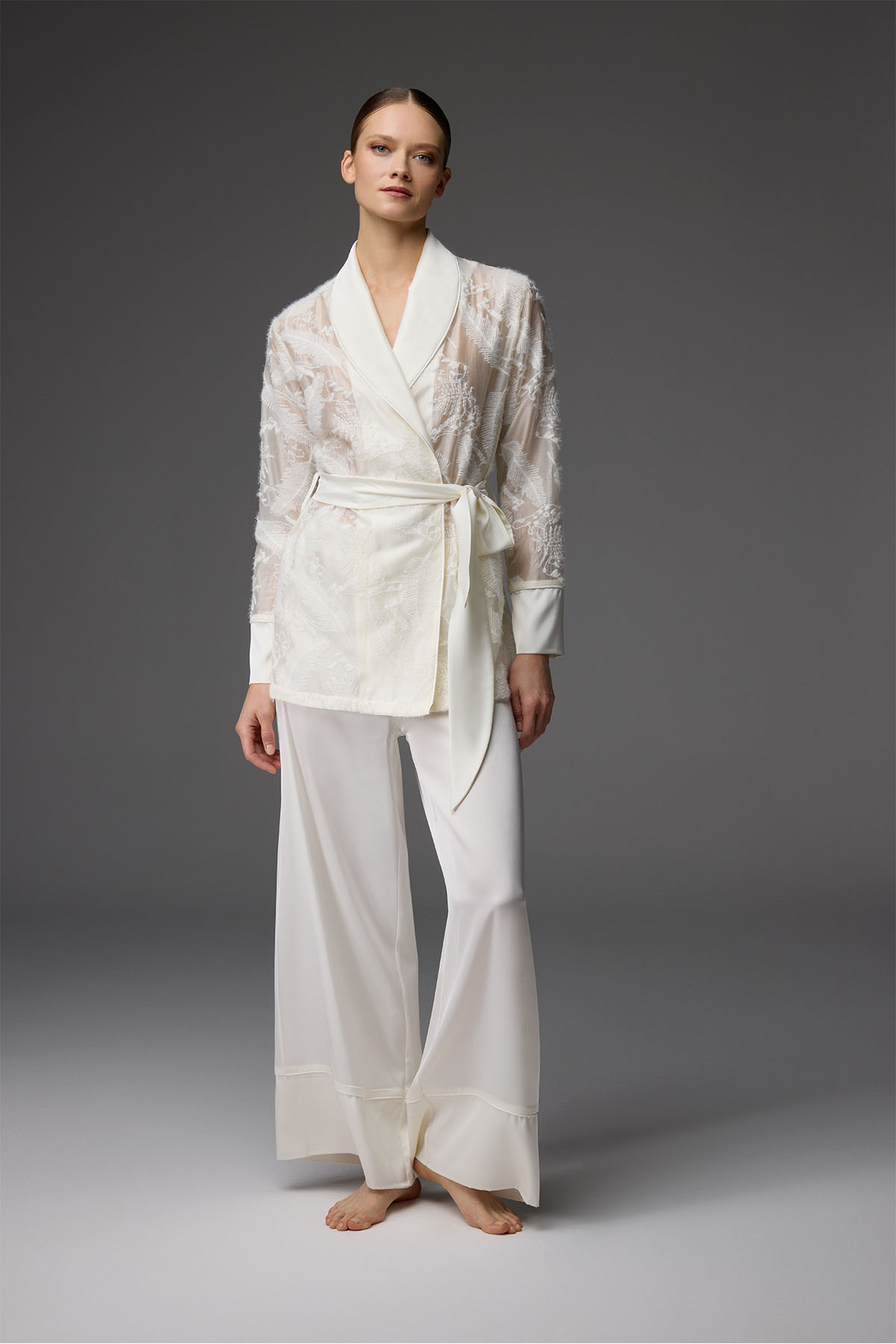 BONJOUR MADAME Çeyiz Seti Tencel Kumaş Nakışlı 6 Parça Set BM-1831