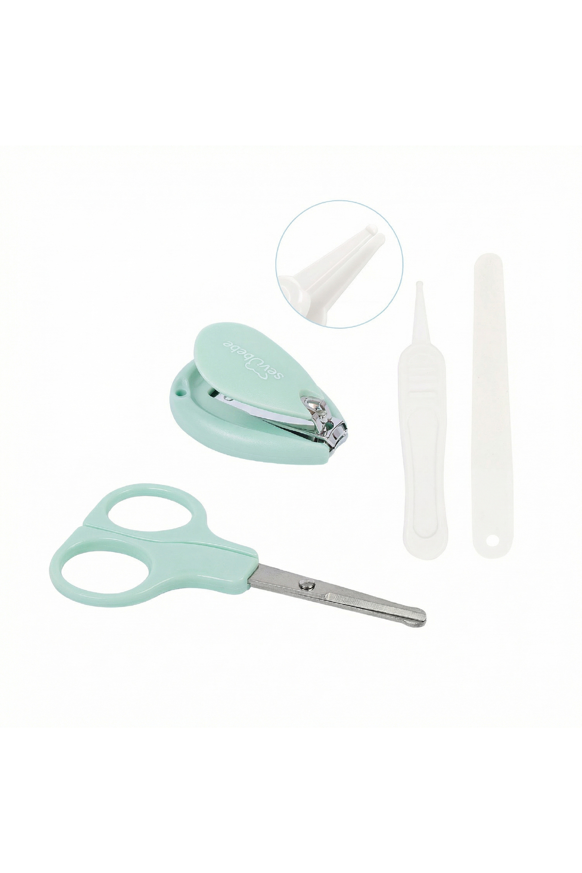 Sevi Bebe Tırnak Bakım Seti Mint Yeşili fotoğrafı 2 (önizleme)