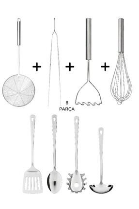 IKEA 8 Lİ SET MUTFAK GEREÇLERİ Duru Shop (KEVGİR - KEPÇE SETİ -PATATES EZİCİ ...