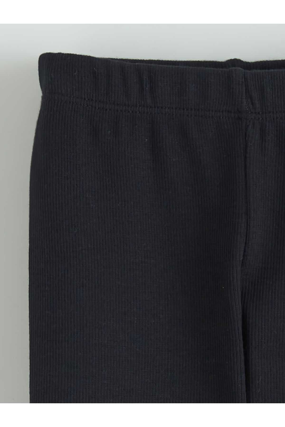 LC Waikiki Siyah Beli Lastikli Fitilli Kız Çocuk Tayt fotoğrafı 2 (önizleme)