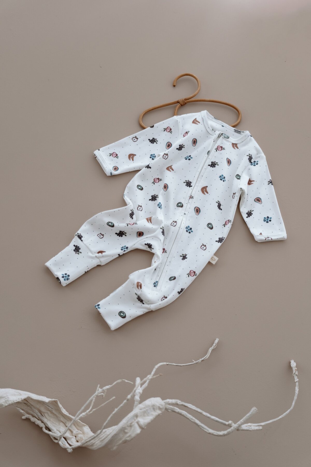 Oh La La Koala For Little Ones Meyve Baskılı Calmy Serisi Fermuarlı Tulum fotoğrafı 6 (önizleme)