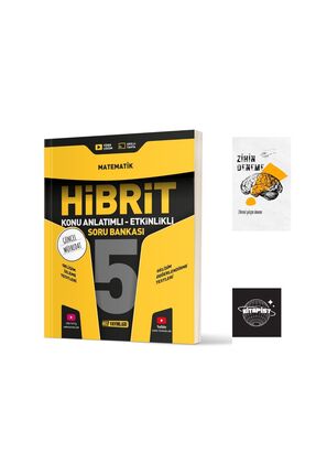 Fenomen Yayıncılık HİZ YAYINLARI 5.SINIF HİBRİT MATEMATİK ETKİNLİKLİ SORU BAN...