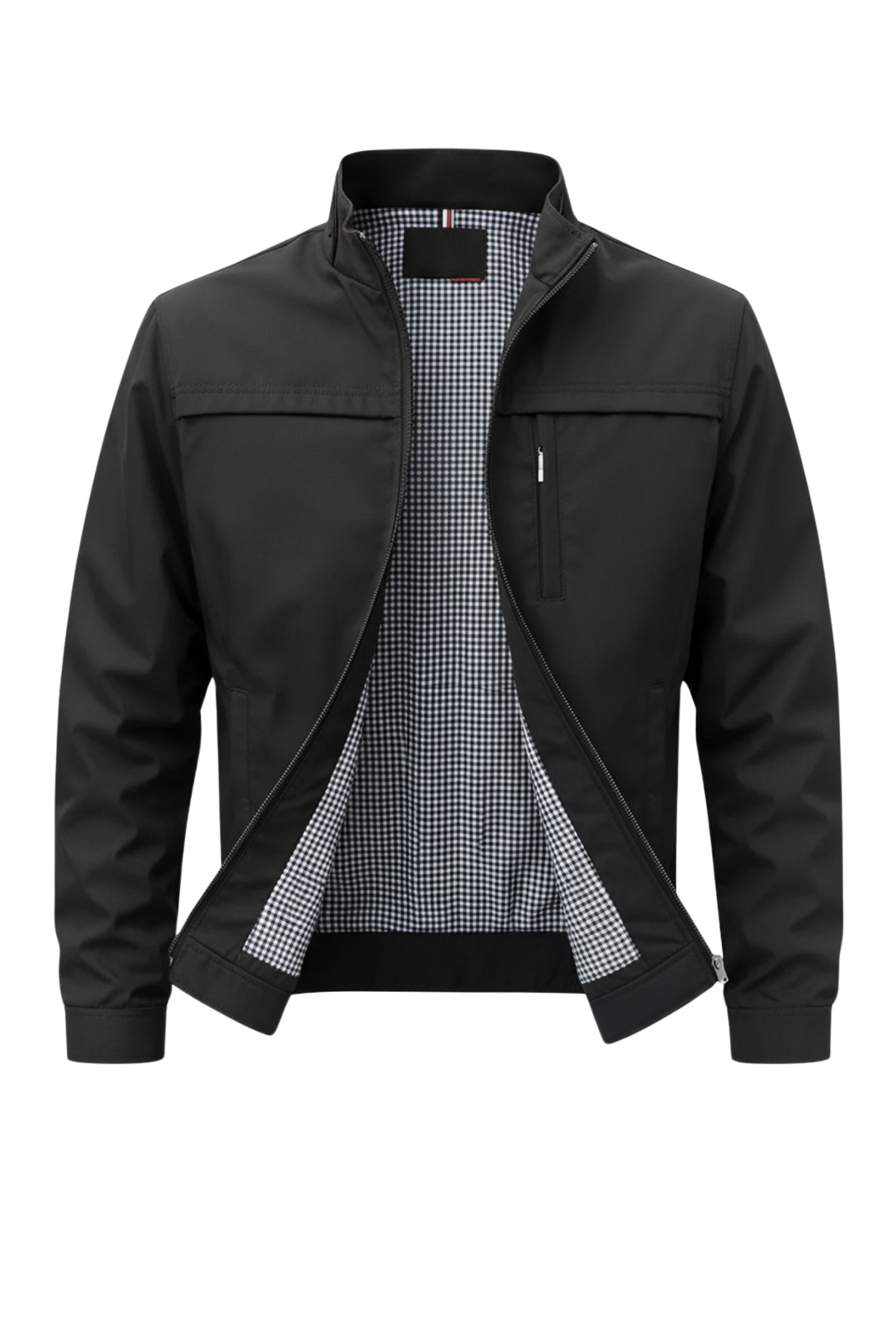 SİVAİST  Yeni Sezon Erkek Siyah İki İç Cepli Su Ve Rüzgar Geçirmez Mevsimlik&Yazlık Mont